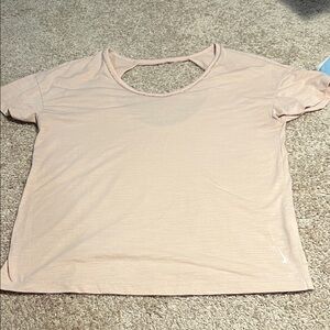 Nike Yoga Women's Light Pink Short Sleeve Tee